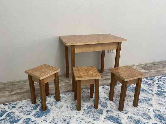 Стол с тремя стульями ( комплект) Алматы