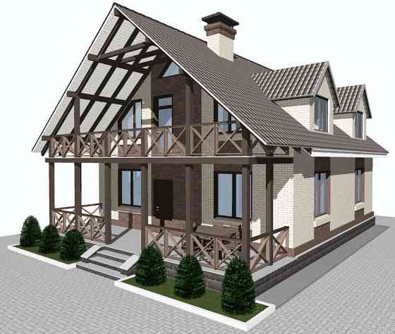 Архитектурный проект коттеджей, домов, архитектор Караганда