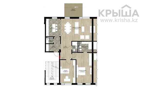 3-комнатная квартира, 121 м², проспект Аль- Фараби 116 Алматы