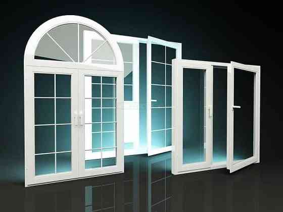 Изготовление пластиковых и алюминиевых окон дверей установка окна Алматы
