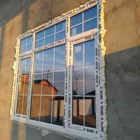 Пластиковые и алюминиевые окна двери перегородки Атырау