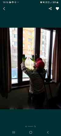 Ремонт пластиковых окон Замена уплотнителя Регулировка створки окна Астана