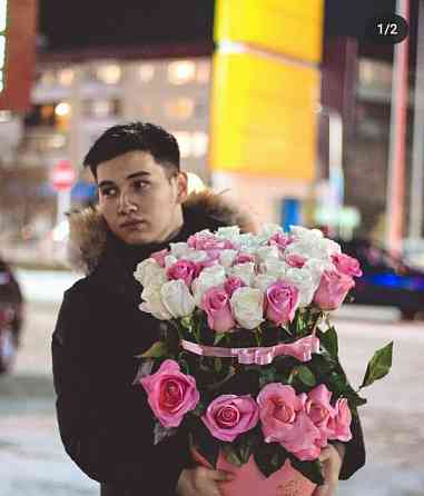 Бесплатная доставка цветов, розы, гулдер Костанай