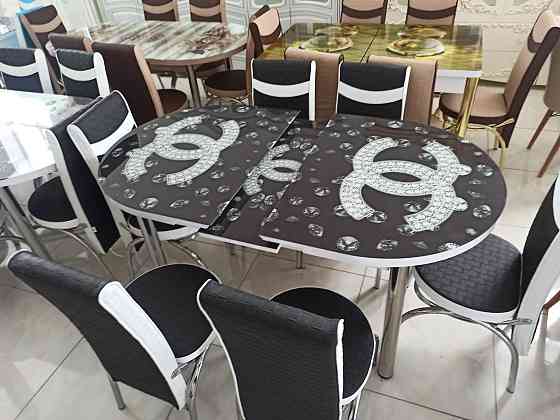 Купить кухонный стол обеденный стол со стульями трансформер на кухню Шымкент