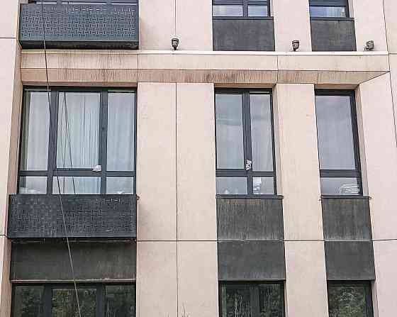 Мойка фасада аппаратом высокого давления, Очистка фасада, Высотные работы, Промышленный альпинизм Алматы