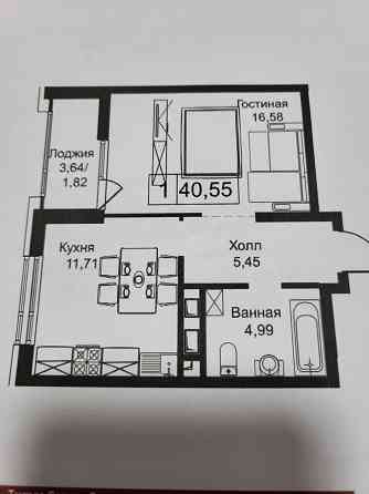 Продам однокомнатную квартиру Астана